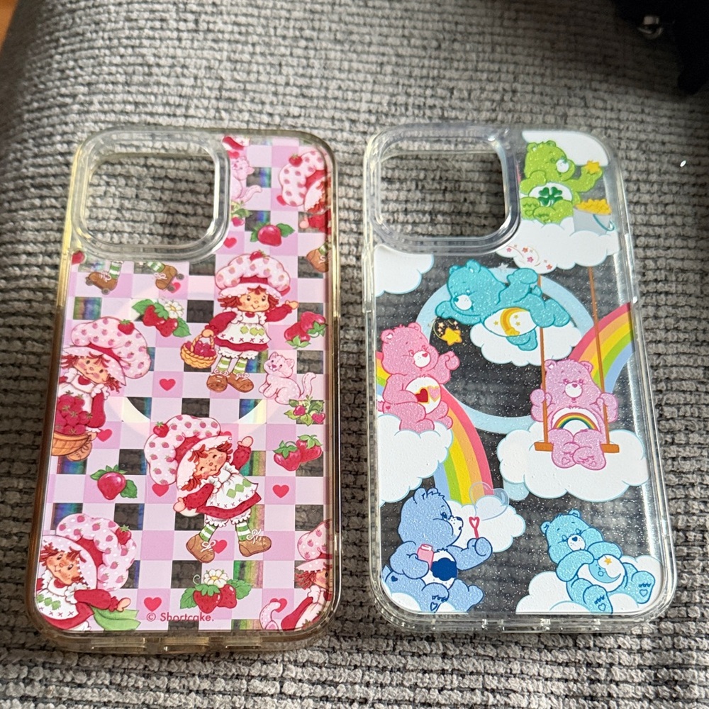 Strawberry Shortcake and Care Bears Phone Case Set